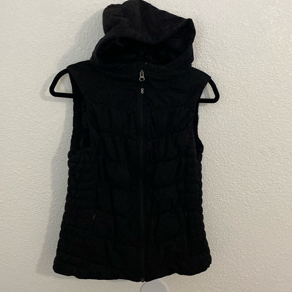 Be by blanc noir- black puffer vest- Size Small
